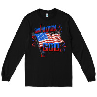 Black one nation under god Long Sleeve Tee - CowGirlArtShop