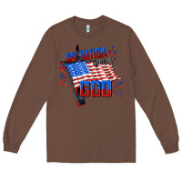 Chestnut one nation under god Long Sleeve Tee - CowGirlArtShop