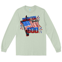 Matcha one nation under god Long Sleeve Tee - CowGirlArtShop