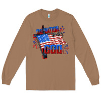 Toasted Coconut one nation under god Long Sleeve Tee - CowGirlArtShop