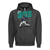 Charcoal Heather luis castillo seattle baseball Zipper Hoodie - tuanDangUi