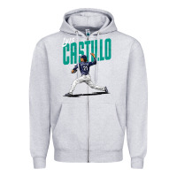 Heather Grey luis castillo seattle baseball Zipper Hoodie - tuanDangUi