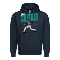 Navy luis castillo seattle baseball Zipper Hoodie - tuanDangUi