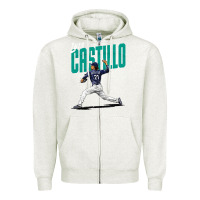 Oatmeal Heather luis castillo seattle baseball Zipper Hoodie - tuanDangUi