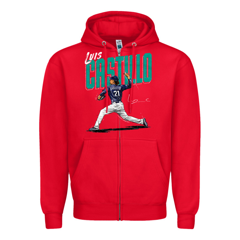 Luis Castillo Seattle Baseball Zipper Hoodie by tuanDangUi | Teevron
