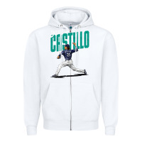 White luis castillo seattle baseball Zipper Hoodie - tuanDangUi