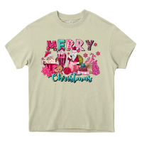 Mossy pink christmas coffee cups Heavy Core Tee - MaliasSmallBusiness