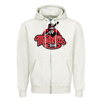 Oatmeal Heather mudville nine baseball Zipper Hoodie - tuanDangUi
