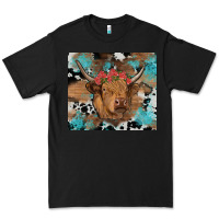 Black western roses cow Premium Tee - RanaPortraitStore