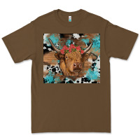 Cacao western roses cow Premium Tee - RanaPortraitStore