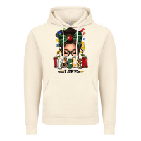 Vintage Artic teacher life afro messy bun Vintage Hoodie - texasbilliewilder