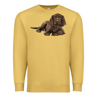 Antique Gold Sussex Spaniels llustrations Premium Sweatshirt - LillyAllenDesigns