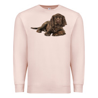 Pale Pink Sussex Spaniels llustrations Premium Sweatshirt - LillyAllenDesigns