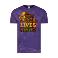 Cloud Purple black lives matter Vintage Tee - NancyCooperArtShop