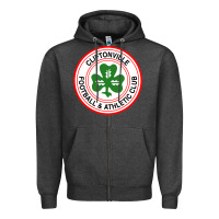 Charcoal Heather cliftonville northern irish football fans Zipper Hoodie - tuanDangUi