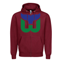Burgundy vintage hartford hockey   retro whalers Zipper Hoodie - tuanDangUi