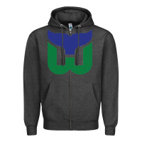 Charcoal Heather vintage hartford hockey   retro whalers Zipper Hoodie - tuanDangUi