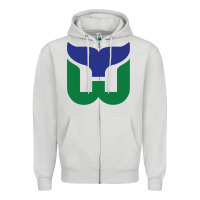 Dove Grey vintage hartford hockey   retro whalers Zipper Hoodie - tuanDangUi