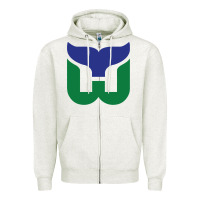 Oatmeal Heather vintage hartford hockey   retro whalers Zipper Hoodie - tuanDangUi