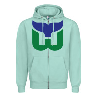 Seafoam vintage hartford hockey   retro whalers Zipper Hoodie - tuanDangUi