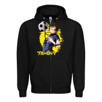 Black blue lock meguru bachira 1 Zipper Hoodie - tuanDangUi