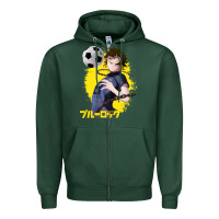 Sports Green blue lock meguru bachira 1 Zipper Hoodie - tuanDangUi