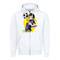 White blue lock meguru bachira 1 Zipper Hoodie - tuanDangUi