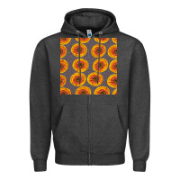Charcoal Heather african fabric seamless pattern Zipper Hoodie - BundleAndBundleShop