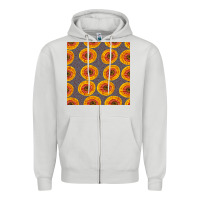 Dove Grey african fabric seamless pattern Zipper Hoodie - BundleAndBundleShop