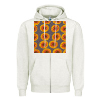 Oatmeal Heather african fabric seamless pattern Zipper Hoodie - BundleAndBundleShop