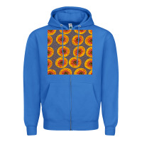True Royal african fabric seamless pattern Zipper Hoodie - BundleAndBundleShop