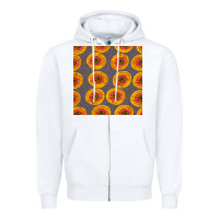 White african fabric seamless pattern Zipper Hoodie - BundleAndBundleShop