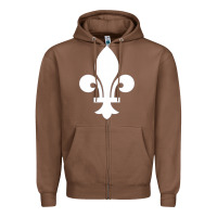 Chestnut vintage quebec hockey   retro nordiques fleur de lis Zipper Hoodie - tuanDangUi