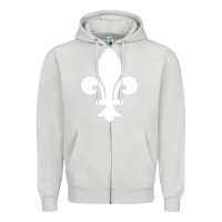Dove Grey vintage quebec hockey   retro nordiques fleur de lis Zipper Hoodie - tuanDangUi