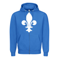 True Royal vintage quebec hockey   retro nordiques fleur de lis Zipper Hoodie - tuanDangUi