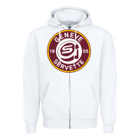 White geneve servette hc swiss ice hockey sports fans gshc geneva switzerlan Zipper Hoodie - tuanDangUi