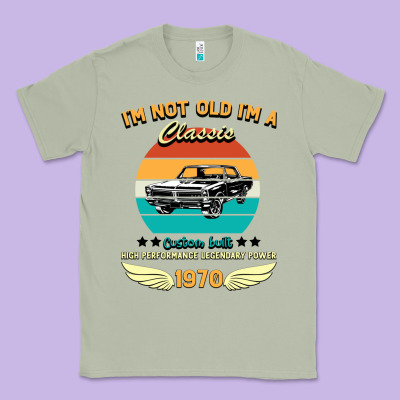 Vintage 50th Birthday I'm Not Old I'm A Classic Born In 1970 Classic Tee Designed By Bettercallsaul