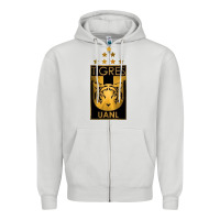 Dove Grey tigres Zipper Hoodie - tuanDangUi