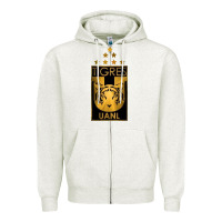 Oatmeal Heather tigres Zipper Hoodie - tuanDangUi