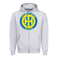 Heather Grey hc davos swiss ice hockey sports fans Zipper Hoodie - tuanDangUi