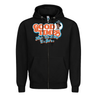 Black good times ain't we lucky we got'em Zipper Hoodie - tuanDangUi