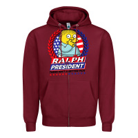 Burgundy ralph for president Zipper Hoodie - tuanDangUi