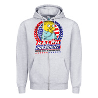 Heather Grey ralph for president Zipper Hoodie - tuanDangUi