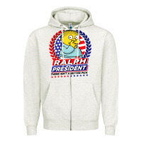 Oatmeal Heather ralph for president Zipper Hoodie - tuanDangUi