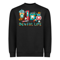 Black Dental Life Dentist Coffee Cups Heavyweight Sweatshirt - FaDigitalArtStudio