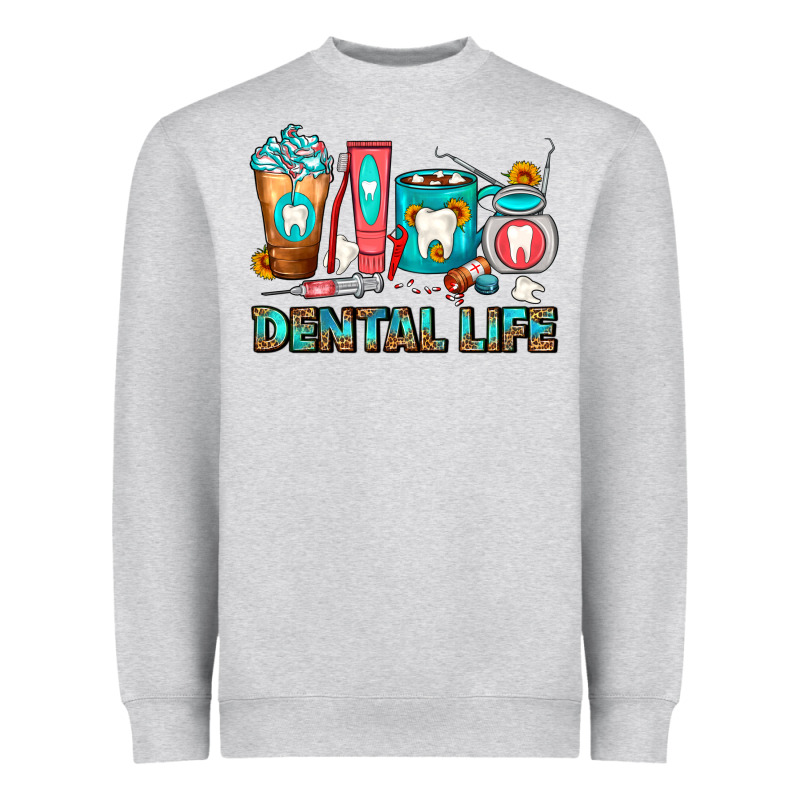 Dental Life Dentist Coffee Cups Heavyweight Sweatshirt by FaDigitalArtStudio | Teevron