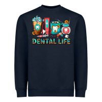 Navy Dental Life Dentist Coffee Cups Heavyweight Sweatshirt - FaDigitalArtStudio