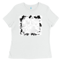 White cowhide frames background Ladies Tee - RanaPortraitStore