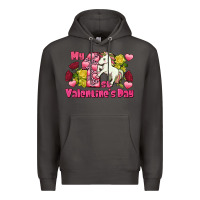Smoke My first valentine's day unicorn Premium Hoodie - FaDigitalArtStudio