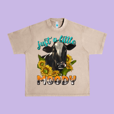 Just A Little Moody Urban Heavy Tee Designed By Texasbilliewilder